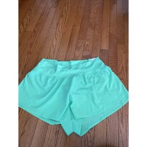 DSG Shorts Womens Medium 3" High Rise Hyper Lime Green Activewear Running‎ XL